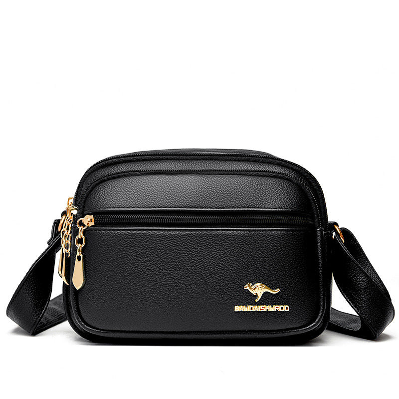 Multi-layer High-capacity Minimalist Stylish Shoulder Bag