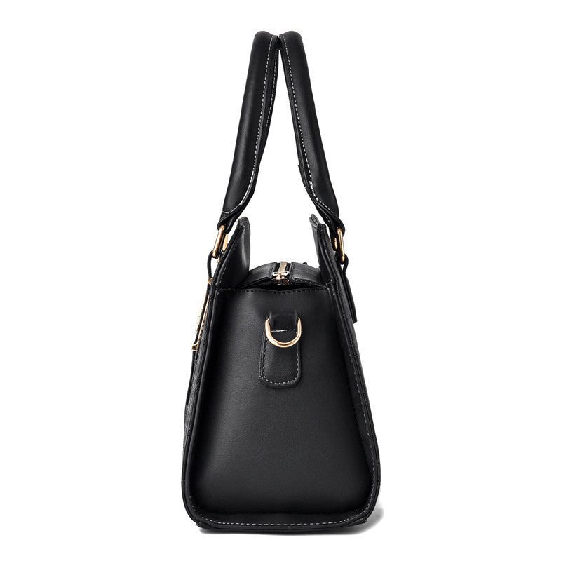 Fashion Color Matching Ladies Handbags European and American Atmosphere Large Capacity.