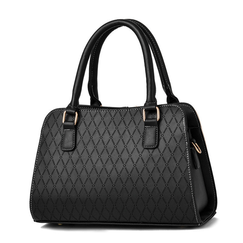 Fashion Color Matching Ladies Handbags European and American Atmosphere Large Capacity.