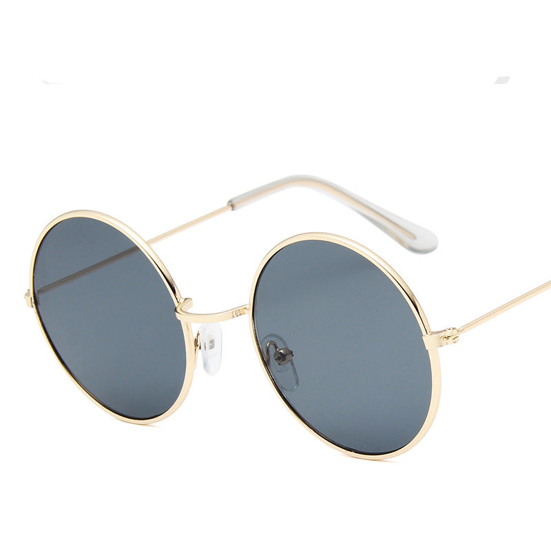 Lunettesx De Soleil Retro Pour Femmes, Effet Miroir, Style Rond Rose, Styliste De Marque, Alliage Pour Femmes,.