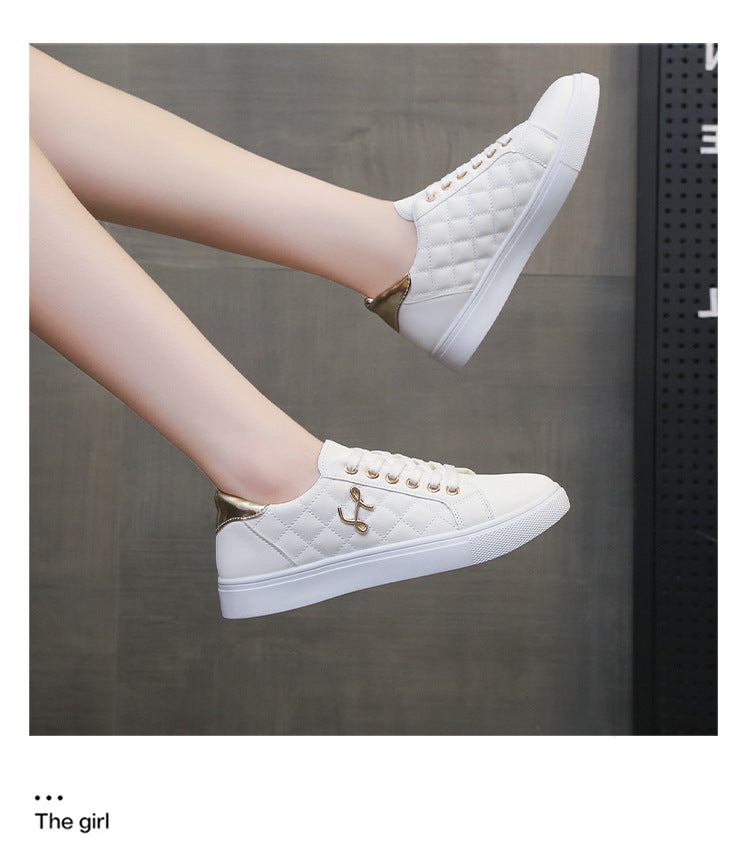 Little white shoes for women, lightweight,.