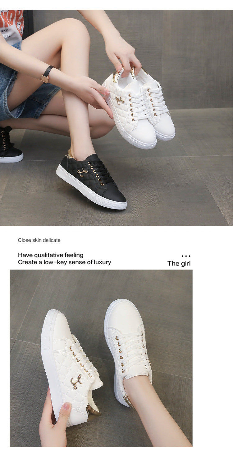 Little white shoes for women, lightweight,.