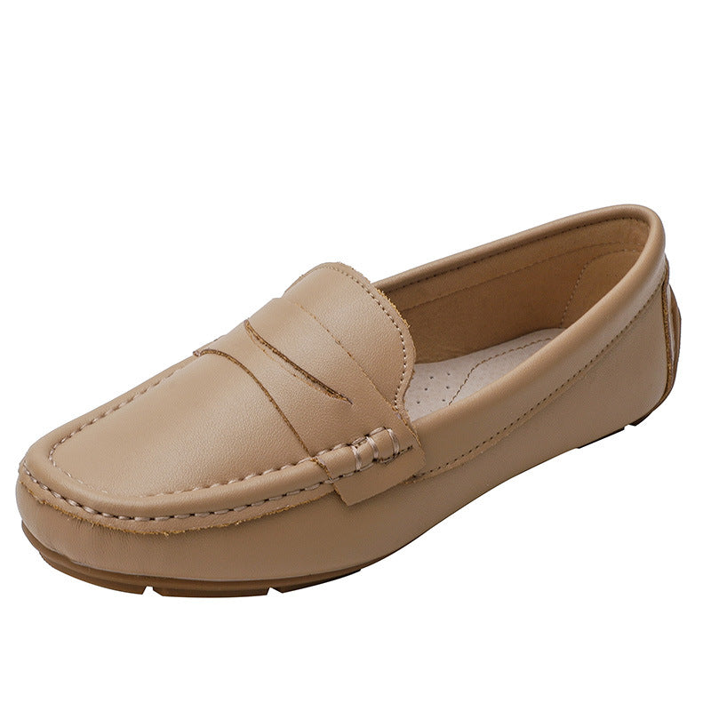 Flat bottomed bean shoes.