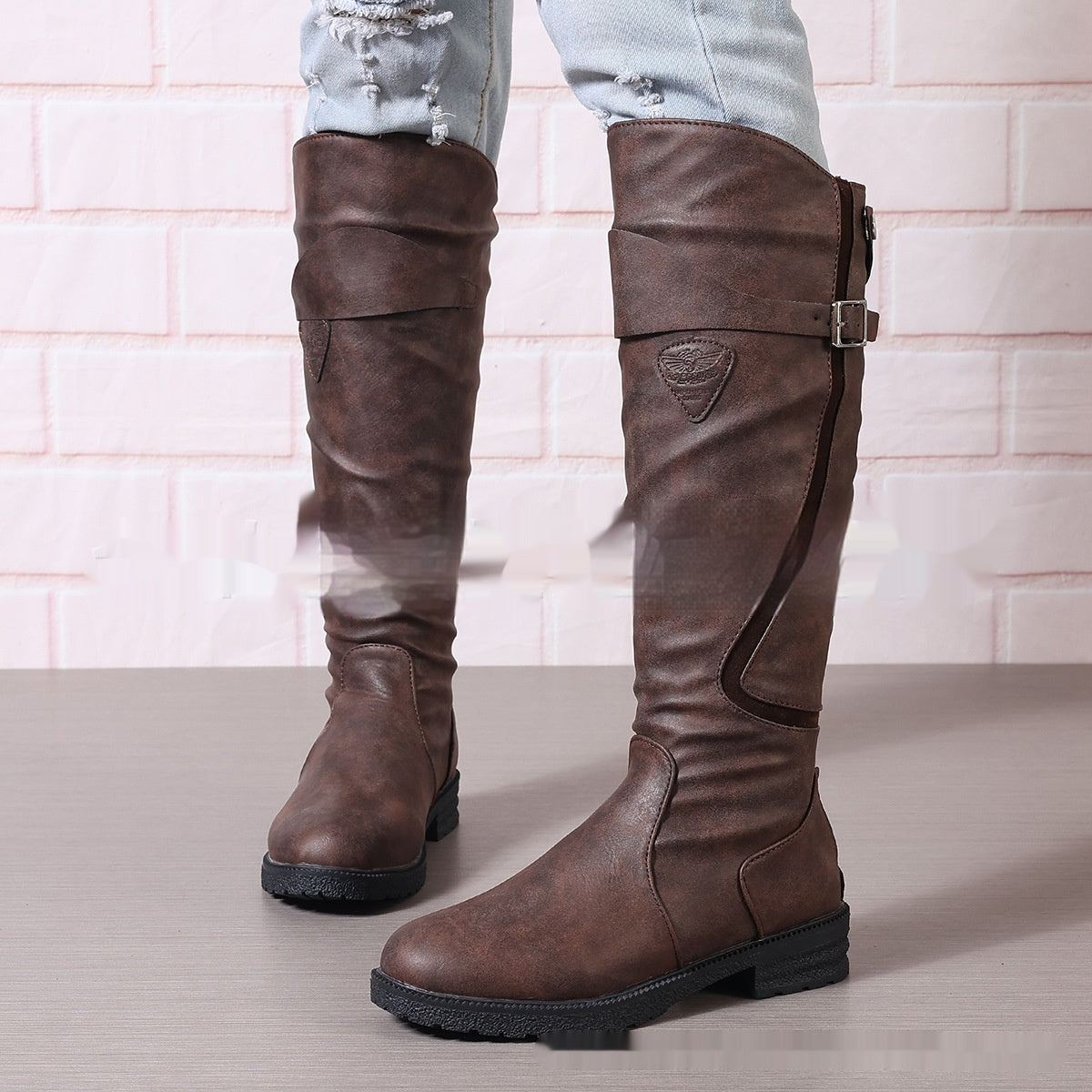 Raversière – Bottes plates en cuir & confort étendu - Gena Campbell