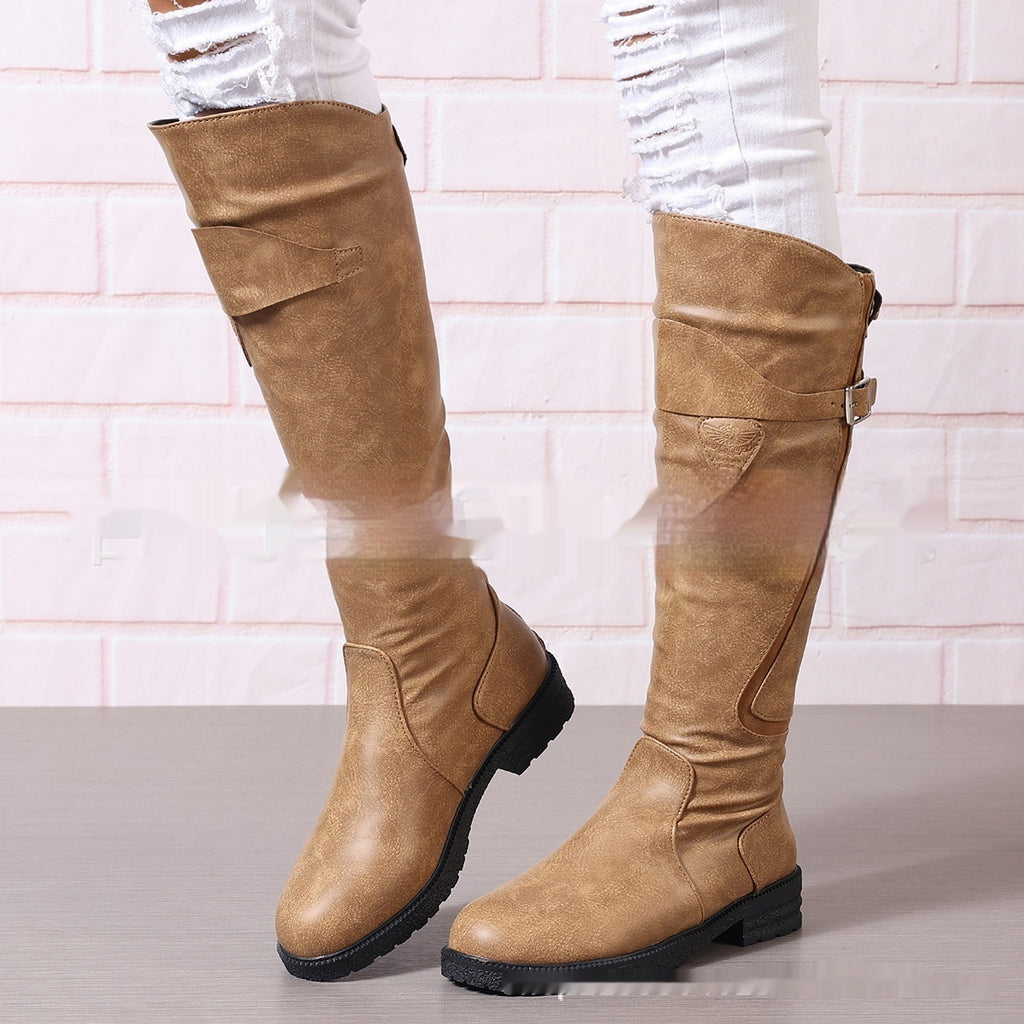 Raversière – Bottes plates en cuir & confort étendu - Gena Campbell