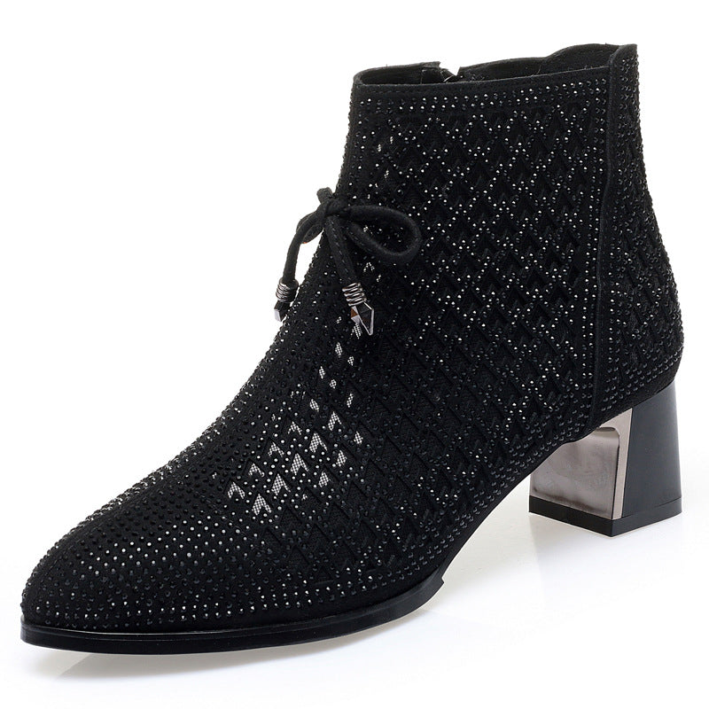 Courcelles – Bottines maille & strass - Gena Campbell