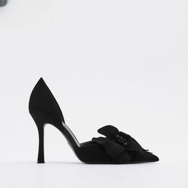 Solférino – Escarpins à fleur & ligne féminine - Gena Campbell