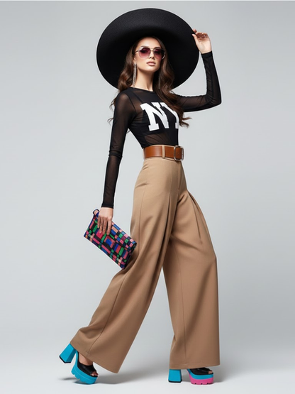 Extra Wide Trousers UPPER EAST SIDE – BYMANYC® New York