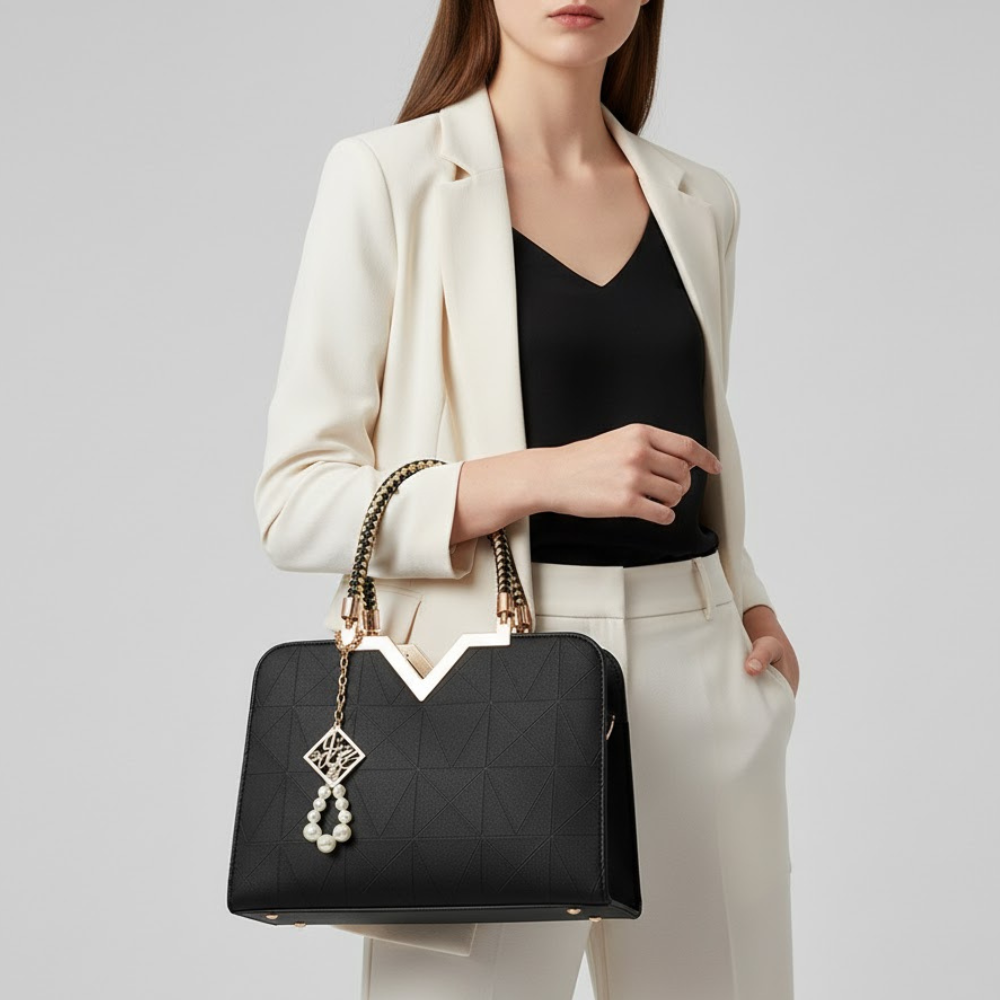 Gramercy Pearl Satchel – Manhattan Chic Collection BYMANYC® New York - Image #0
