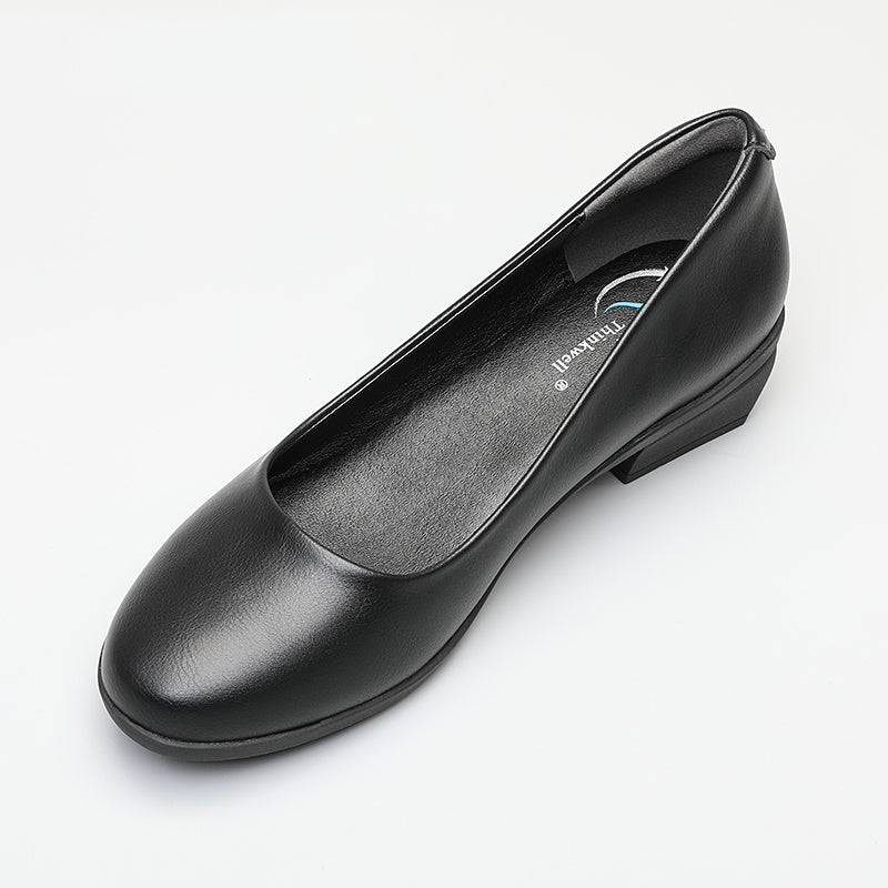 Mid-heeled Thick-heeled Single Shoes Professional Office Girl.