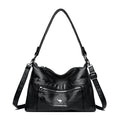 Fashion Niche Genuine Leather Double-sided Kangaroo Shoulder Crossbody Bag