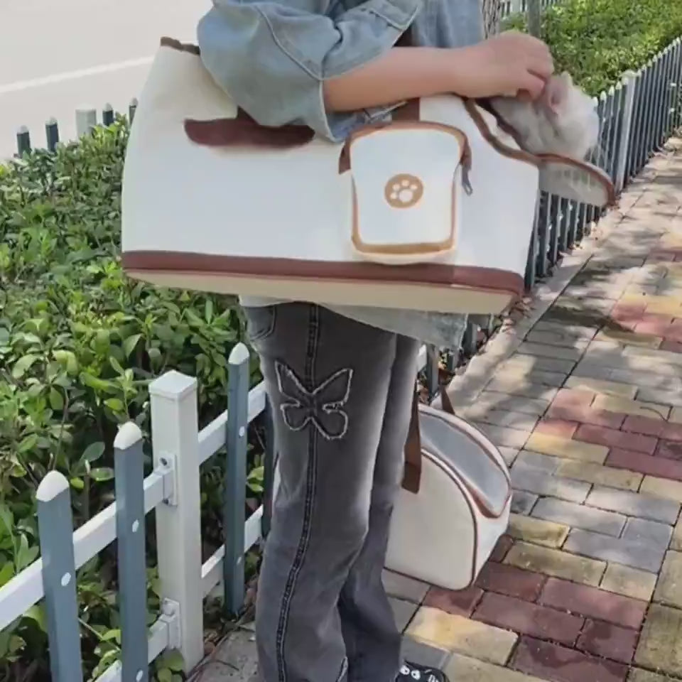 Folding Dog Diaper Bag Cat Space Capsule Large Capacity Breathable And Portable.